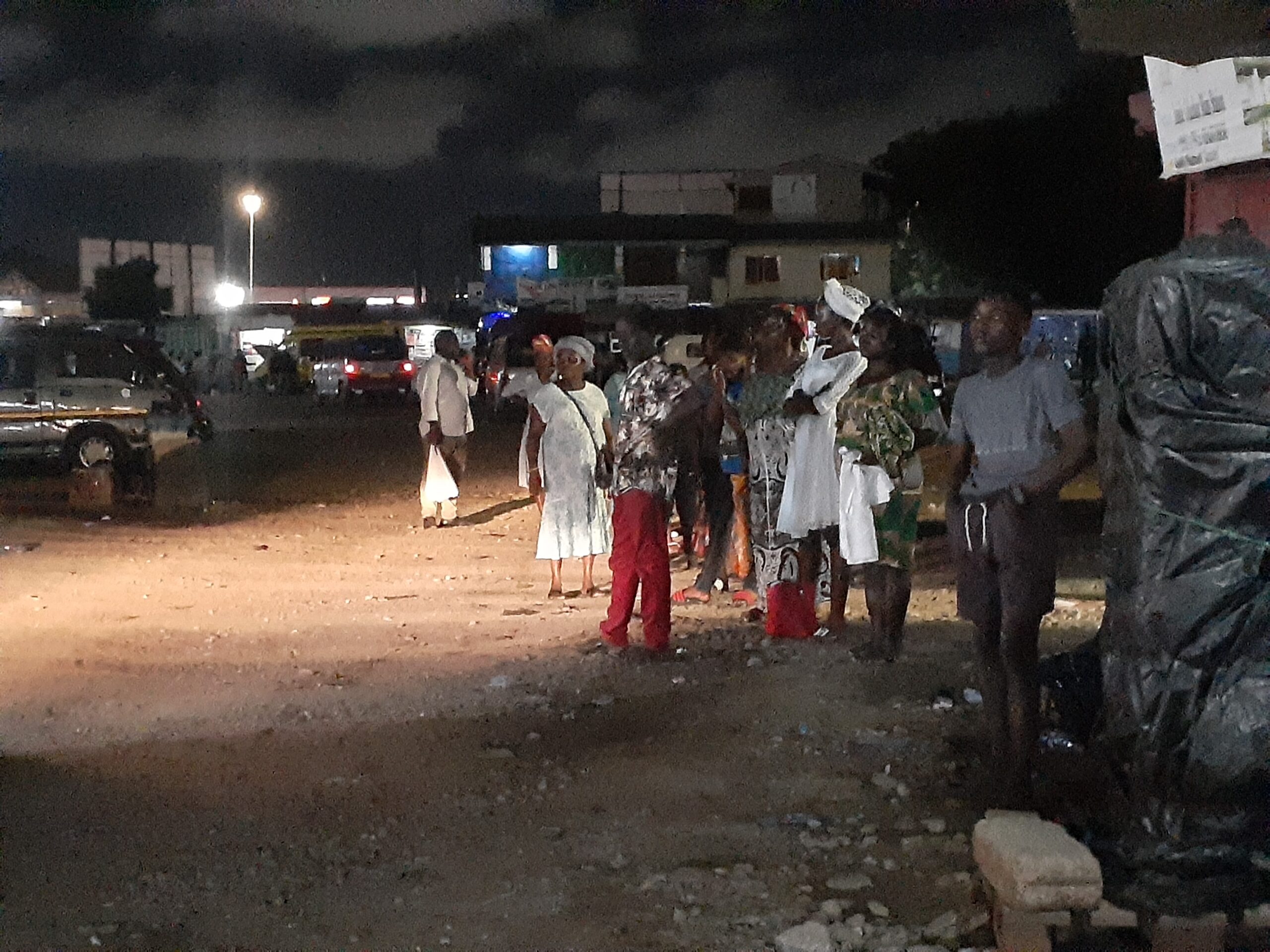 Heavy vehicular traffic left some commuters stranded in Accra Friday